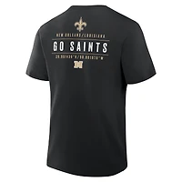 Men's Fanatics Black New Orleans Saints Passing Pocket Legacy T-Shirt