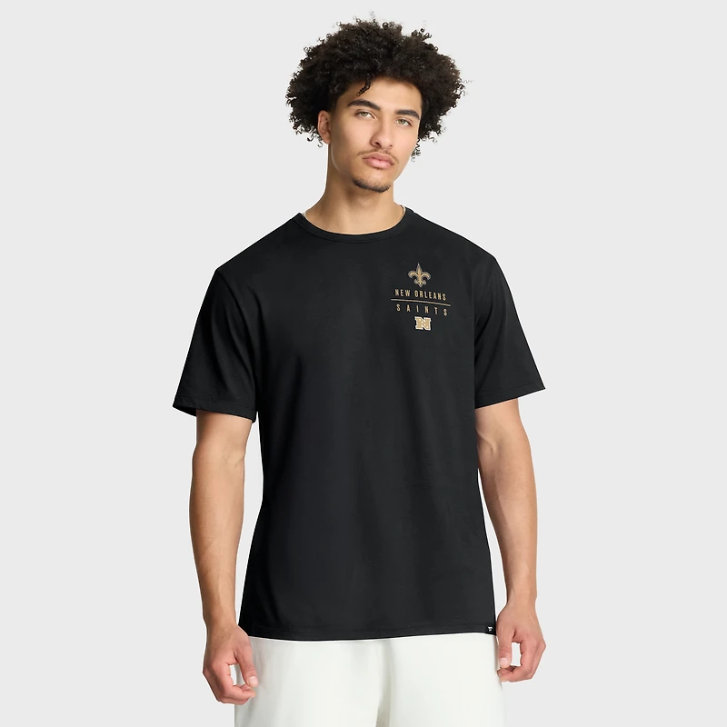Men's Fanatics Black New Orleans Saints Passing Pocket Legacy T-Shirt