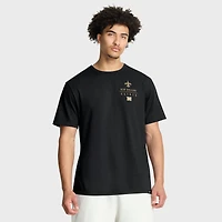 Men's Fanatics Black New Orleans Saints Passing Pocket Legacy T-Shirt