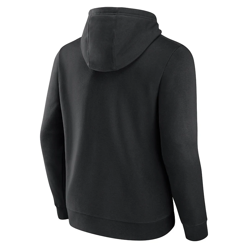 Men's Fanatics Black New Orleans Saints Primary Logo Fleece Pullover Hoodie