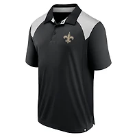 Men's Fanatics Black New Orleans Saints Primary Polo
