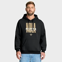 Sweat à capuche noir pour homme Fanatics des New Orleans Saints, Right Tackle Legacy