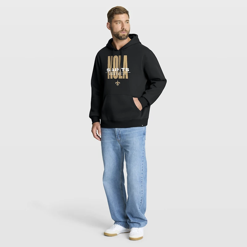 Men's Fanatics Black New Orleans Saints Right Tackle Legacy Pullover Hoodie
