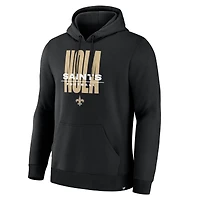 Men's Fanatics Black New Orleans Saints Right Tackle Legacy Pullover Hoodie