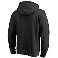 Men's Fanatics Black New Orleans Saints Victory Arch Team Fitted Pullover Hoodie