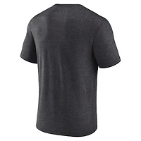 Men's Fanatics Heather Charcoal New Orleans Saints Extreme Tackle Tri-Blend T-Shirt