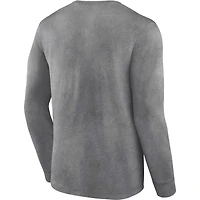 Men's Fanatics  Heather Charcoal New Orleans Saints Washed Primary Long Sleeve T-Shirt