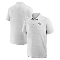Men's Fanatics Heather Gray New Orleans Saints Clutch Polo