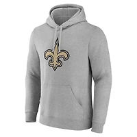 Sweat à capuche en polaire pour homme Fanatics Heather Grey New Orleans Saints Deliver