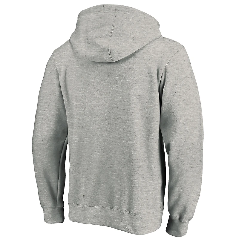 Men's Fanatics Heathered Charcoal New Orleans Saints Big & Tall On Side Stripe Pullover Hoodie