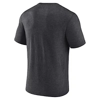 Men's Fanatics Heathered Charcoal New Orleans Saints Sporting Chance Tri-Blend - T-Shirt