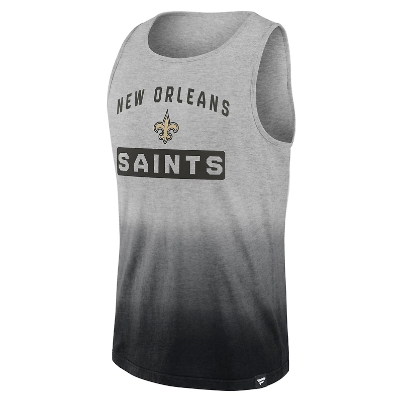 Men's Fanatics Heathered Gray/Black New Orleans Saints Our Year - Tank Top