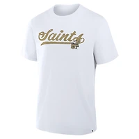 Men's Fanatics White New Orleans Saints Fluid Motion Legacy T-Shirt