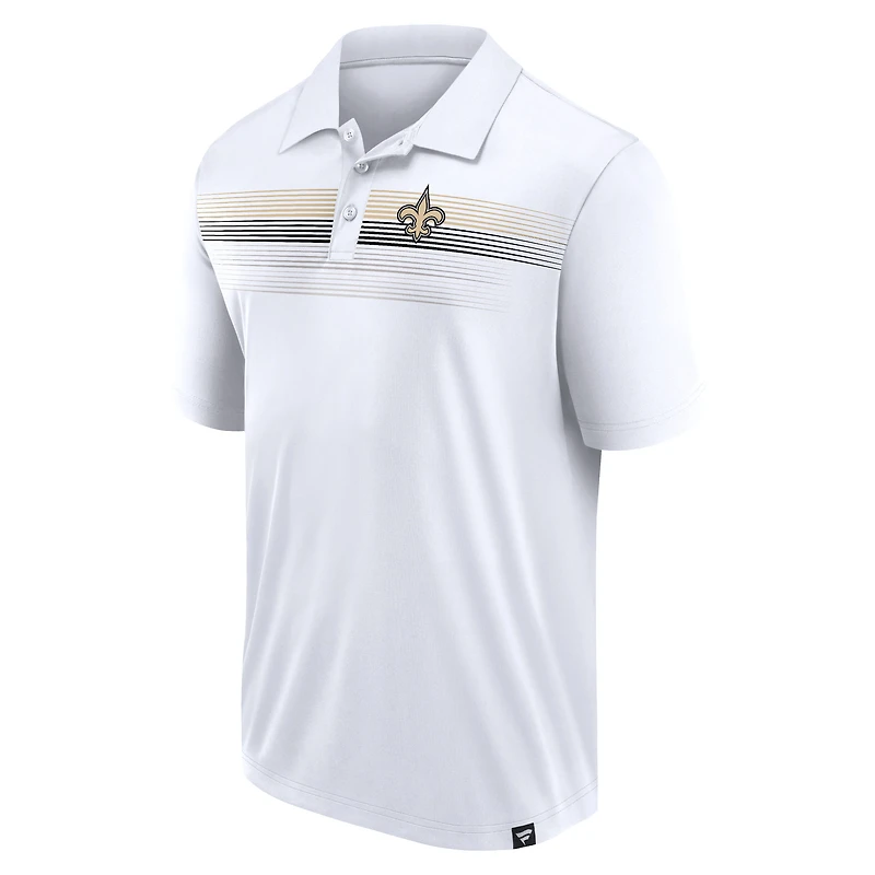 Men's Fanatics White New Orleans Saints Victory For Us Interlock Polo