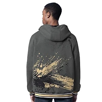 Veste à capuche réversible entièrement zippée G-III Sports by Carl Banks pour homme, noire/anthracite, motif New Orleans Saints Dual Threat