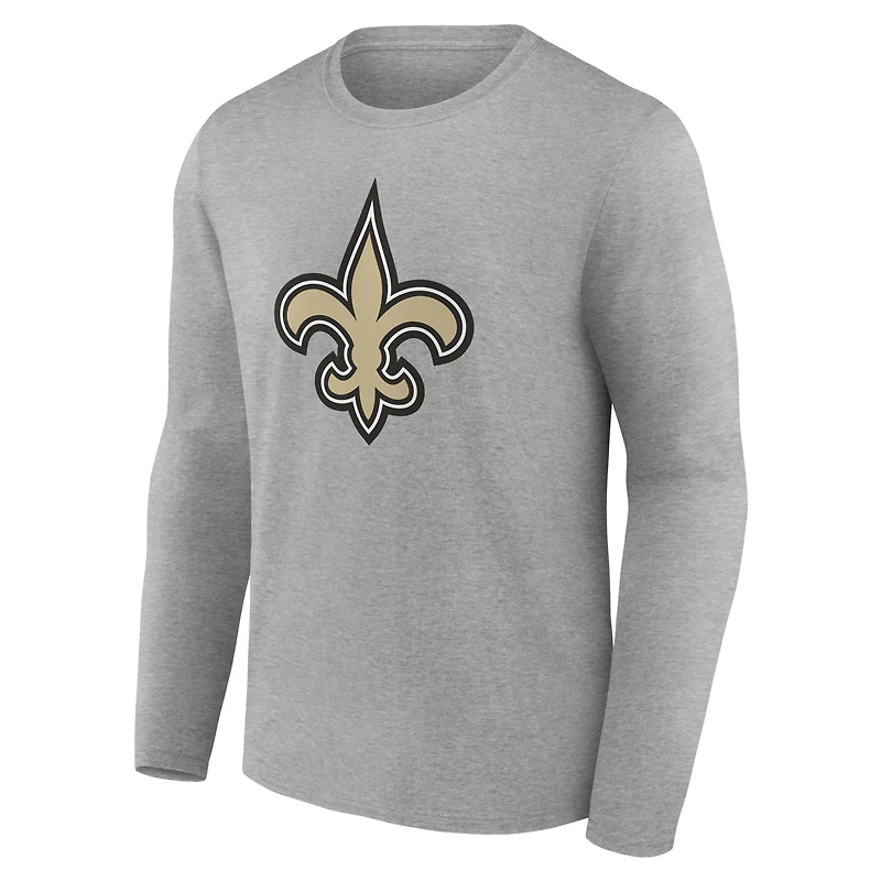 Men's New Orleans Saints Team Authentic Personalized Name & Number Long Sleeve T-Shirt