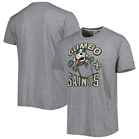 T-shirt à trois mélanges Hyper Local Gumbo des Saints de la Nouvelle-Orléans hommage gris pour homme