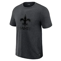 T-shirt J. Palmer graphite pour homme, style lounge des joueurs Saints de la Nouvelle-Orléans