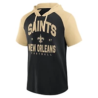 Men's Logo Athletic Black New Orleans Saints Prime Hoodie T-Shirt