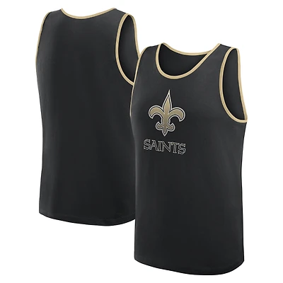 Men's Logo Athletic Black New Orleans Saints Unmatched Success Tank Top