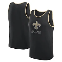 Débardeur noir athlétique avec logo New Orleans Saints pour homme, succès inégalé