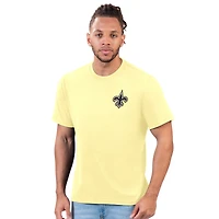Men's Margaritaville Gold New Orleans Saints Flip Flop T-Shirt