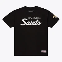 Men's Mitchell & Ness Black New Orleans Saints Head Coach Classic T-Shirt