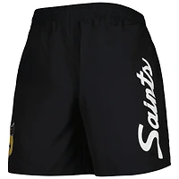 Short en nylon pour homme Mitchell & Ness Team Essentials des Saints de la Nouvelle-Orléans, noir