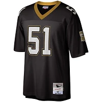 Maillot réplique Mitchell & Ness Sam Mills noir New Orleans Saints Legacy pour hommes