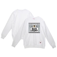 Sweat-shirt à capuche blanc The Crest des New Orleans Saints pour homme Mitchell & Ness x Bud Light