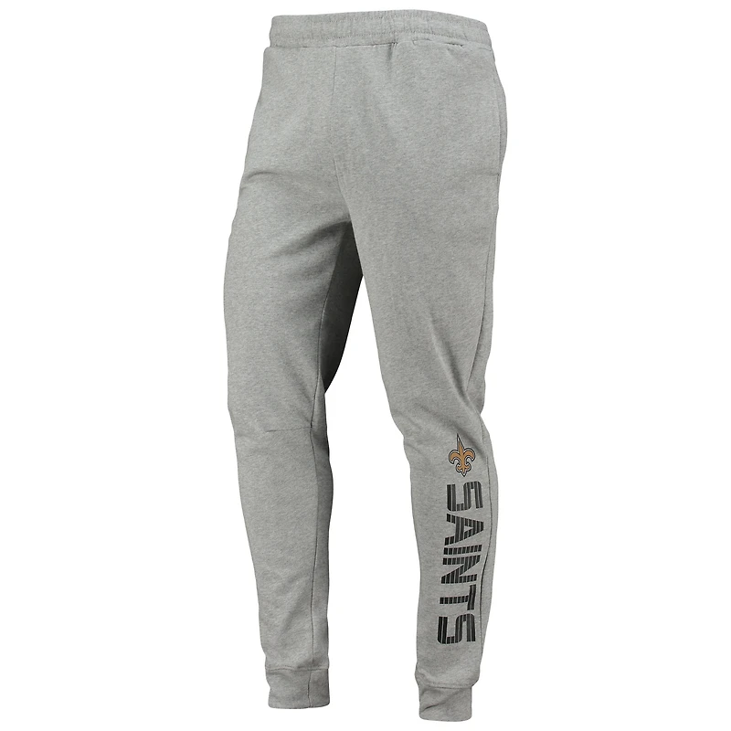 Men's MSX by Michael Strahan Heathered Gray New Orleans Saints Jogger Pants