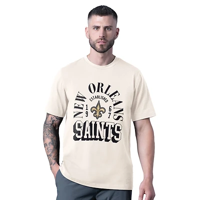 Men's MSX by Michael Strahan White New Orleans Saints Whiteout Vintage T-Shirt