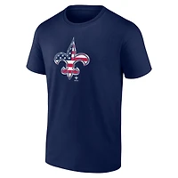 T-shirt Americana bleu marine pour homme des Saints de la Nouvelle-Orléans