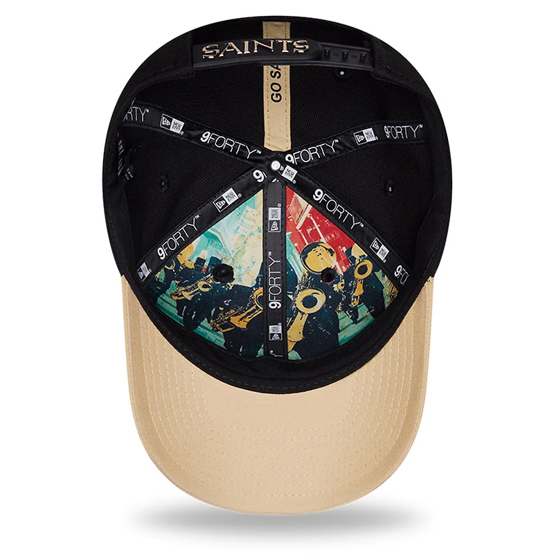 Men's New Era  Black/Gold New Orleans Saints 2026 NFL Draft 9FORTY M-Crown Adjustable Hat