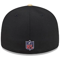 Men's New Era  Black/Gold Orleans Saints 2026 NFL Draft Pre-Curved 59FIFTY Fitted Hat