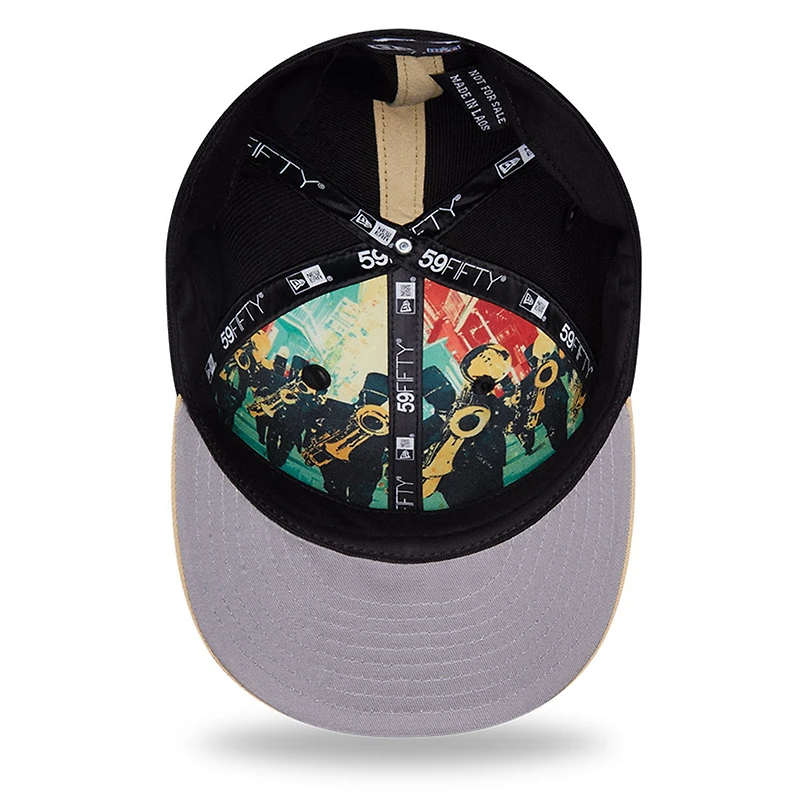 Men's New Era  Black/Gold Orleans Saints 2026 NFL Draft Pre-Curved 59FIFTY Fitted Hat