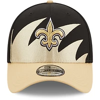 Men's New Era Black/Gold Orleans Saints Surge 39THIRTY - Flex Hat