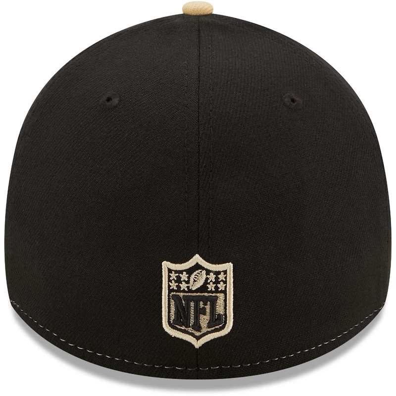 Men's New Era Black/Gold Orleans Saints Surge 39THIRTY - Flex Hat
