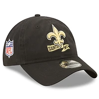 Men's New Era Black New Orleans Saints 2022 Sideline 9TWENTY Adjustable Hat