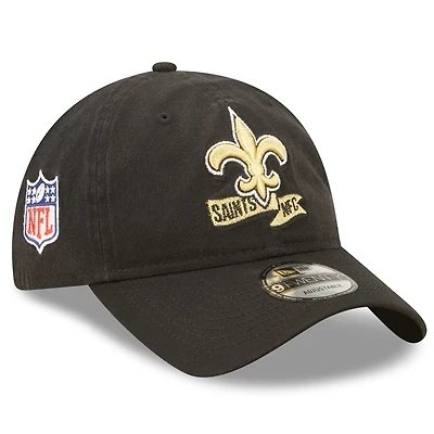 Men's New Era Black New Orleans Saints 2022 Sideline - 9TWENTY Team Color Adjustable Hat