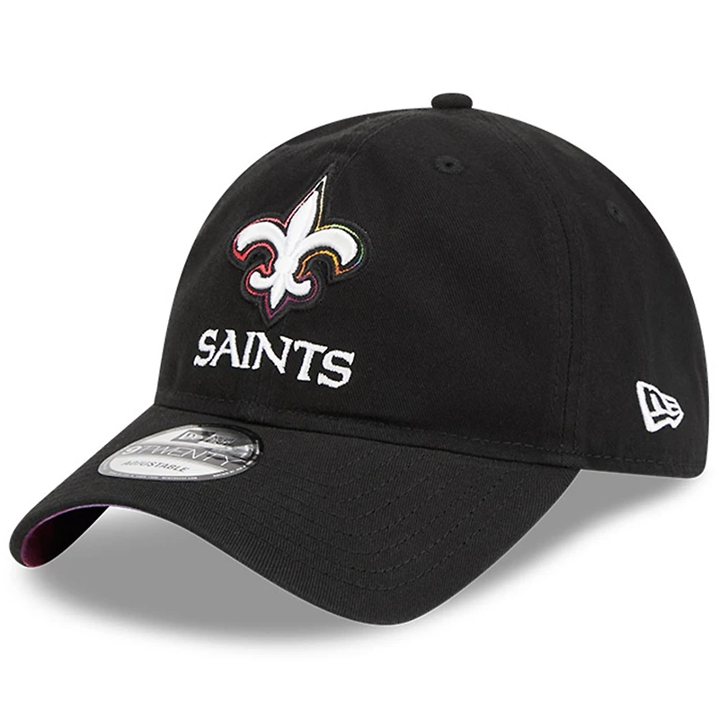 Men's New Era Black New Orleans Saints 2023 NFL Crucial Catch 9TWENTY Adjustable Hat