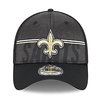 Men's New Era Black Orleans Saints 2023 NFL Training Camp 39THIRTY Flex Fit Hat