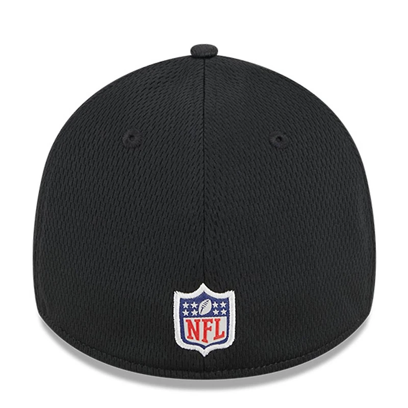 Men's New Era Black Orleans Saints 2023 NFL Training Camp 39THIRTY Flex Fit Hat