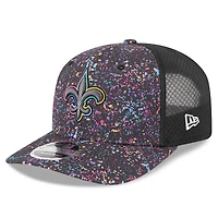 Men's New Era Black New Orleans Saints 2025 NFL Crucial Catch 9SEVENTY Adjustable Hat