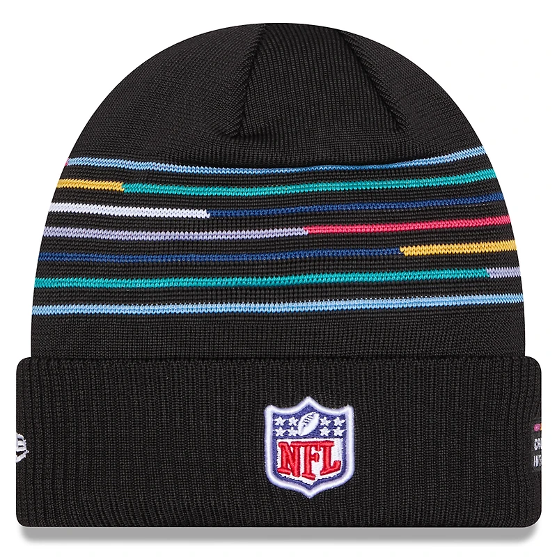 Bonnet à revers New Era noir New Orleans Saints 2025 NFL Crucial Catch pour homme