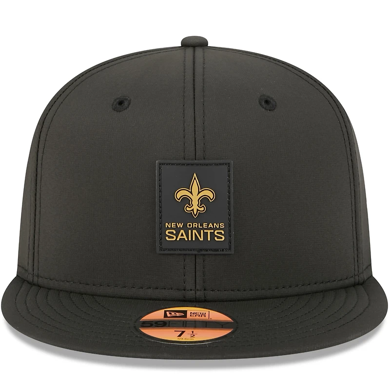 Men's New Era Black Orleans Saints 2025 Sideline  59FIFTY Fitted Hat