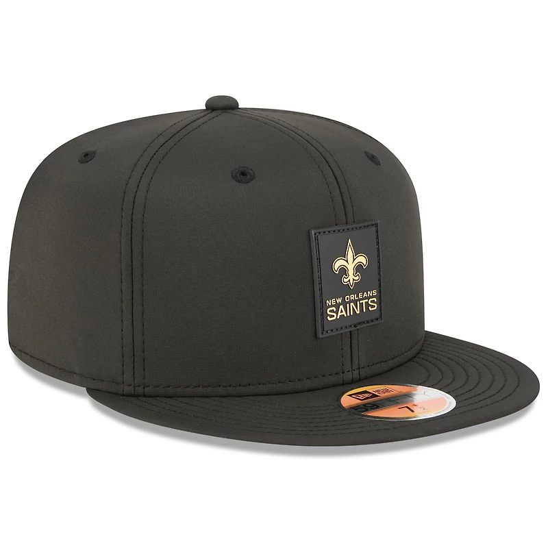Men's New Era Black Orleans Saints 2025 Sideline  59FIFTY Fitted Hat