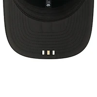 Casquette camionneur ajustable New Era noire New Orleans Saints 2025 Sideline 9SEVENTY pour homme
