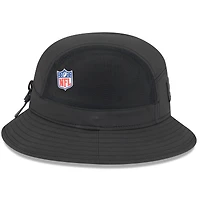 Bob New Era noir Orleans Saints 2025 Sideline pour homme