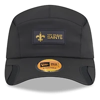 Men's New Era Black New Orleans Saints 2025 Sideline  Runner Adjustable Hat